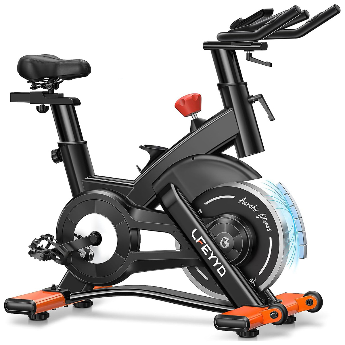 Exercise Bike Magnetic Resistance - Pooboo hometrainer, 400LB magnetische hometrainer, 25dB