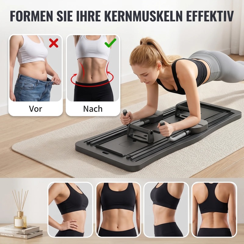 Multifunctioneel Ab-trainingsb - Ab Roller Wheel With Elbow Support recensie en prijs